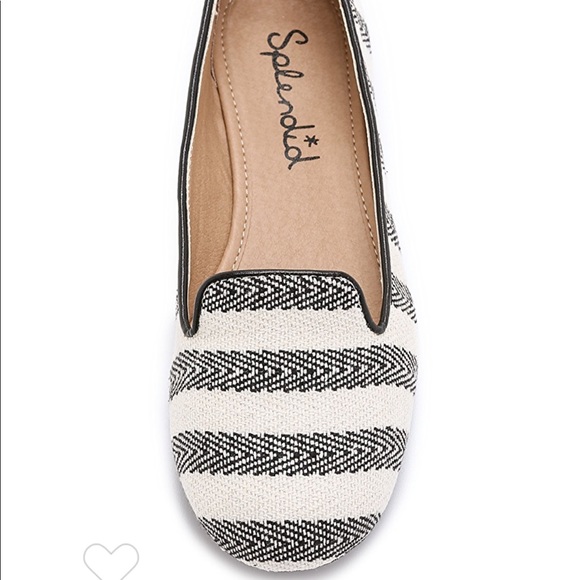 Splendid Cannes Striped Smoking Flats - Picture 3 of 8